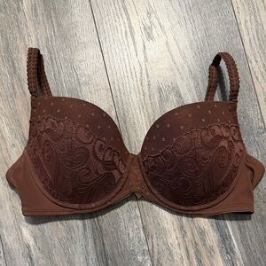 Gilligan & O'Malley Brown Lace Underwire Bra